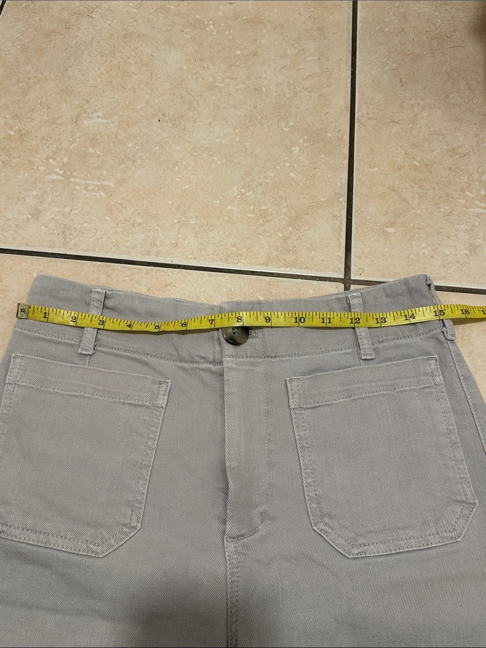 Anthropologie The Denim Colette Cropped Wide-Leg Jeans Size 28P - Picture 8 of 10
